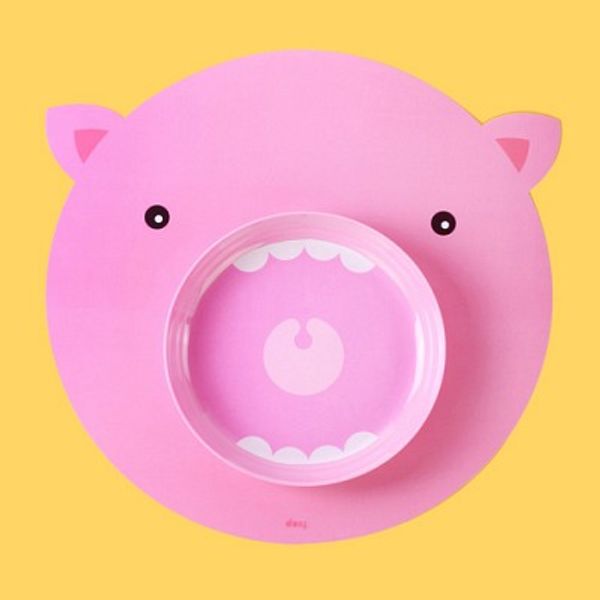 [원더스토어] DOIY 도이 헝그리매트 유아 식판 돼지