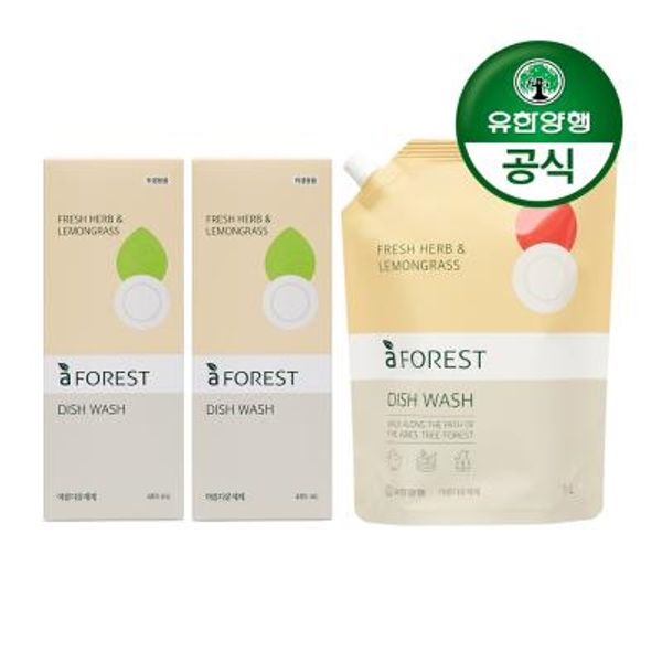 아름다운세제 에이포레 fresh herb(박스)970ml+1000m