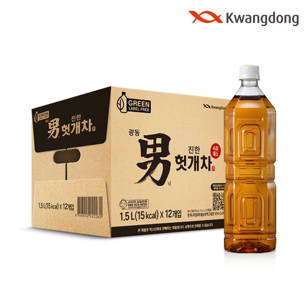 광동 男 진한 헛개차 무라벨 1.5L x 12pet