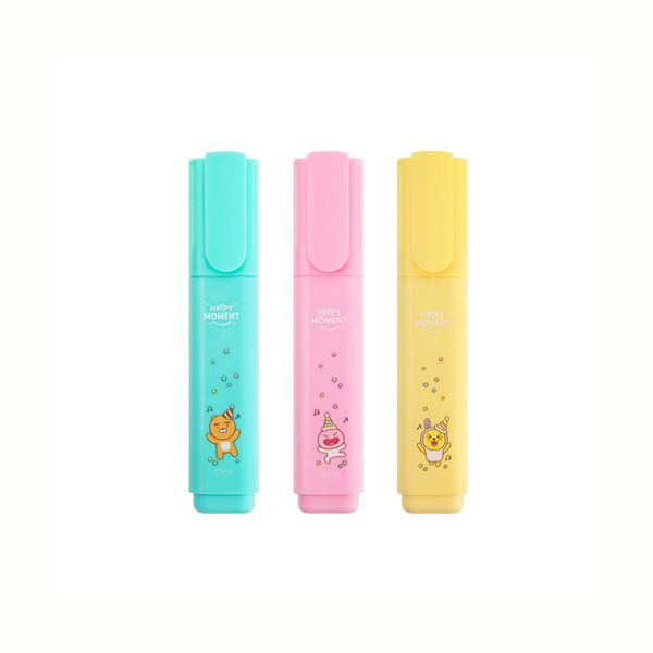 카카오프렌즈 해피마일드 형광펜3색C9995*