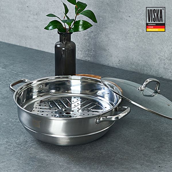 비스카 IH 스테인레스 찜솥세트 34cm VK-SP340