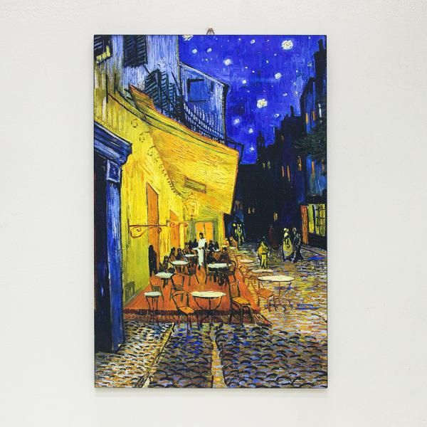 명화액자 반 고흐 밤의 카페 테라스 60x40 kisn018