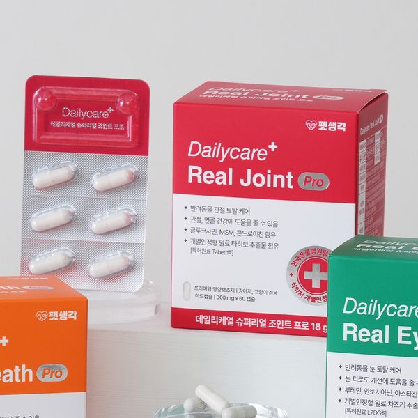 펫생각 데일리케얼 조인트 프로 강아지 칼슘 영양제