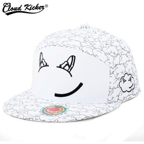 CLOUDKICKER [클라우드키커] CLOUD KICKER FACE SNAPBACK (WHITE) - 핫트랙스