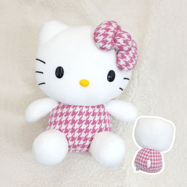 산리오 헬로키티 중형인형 핑크하운드투스 25cm