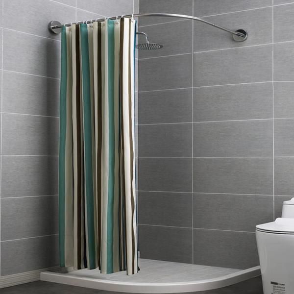 무타공 코너 샤워커튼봉 ㄱ자 커튼봉 70-95cm N339