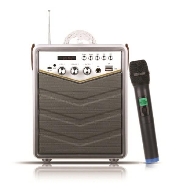 PA 스피커  버스킹 20W  블루투스 무선마이크  미러볼