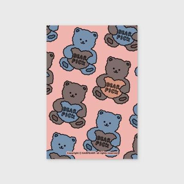 Bear pick-pink(엽서)