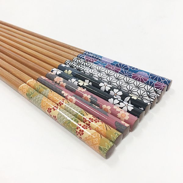 이시다 천연목 사계절 젓가락 5p set