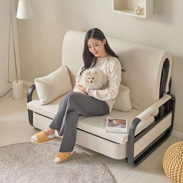 침대소파겸용 접이식철제 1인용소파베드SF4034R(착불)