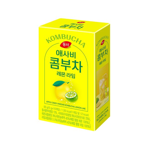 동서 애사비 콤부차 레몬 라임 10T 
