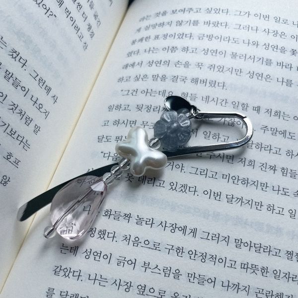   [선물 포장] 하트&플라워 북마크