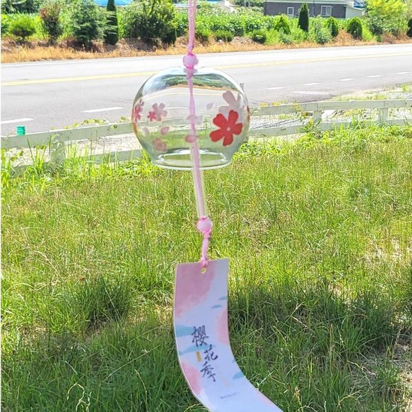 일본 후우링 (벚꽃) 풍경종 유리풍경(WFJNMS0)