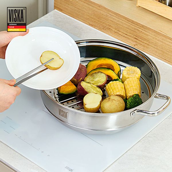 비스카 IH 스테인레스 찜솥세트 34cm VK-SP340