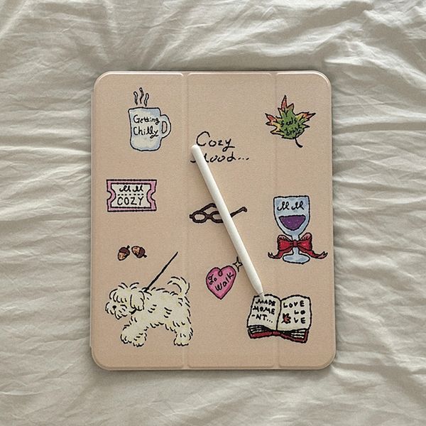 cozy drawing pattern 디자인 [아이패드 케이스]