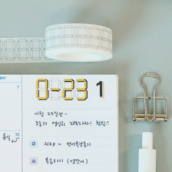 카운트다운 마스킹테이프