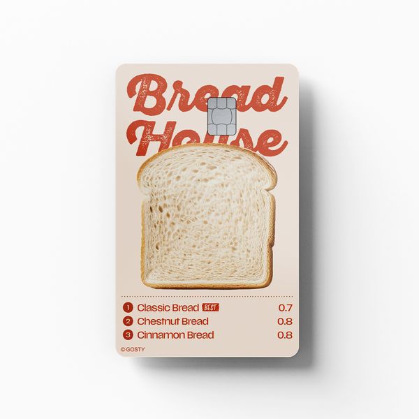 Bread House_우유 식빵 교통카드 스티커