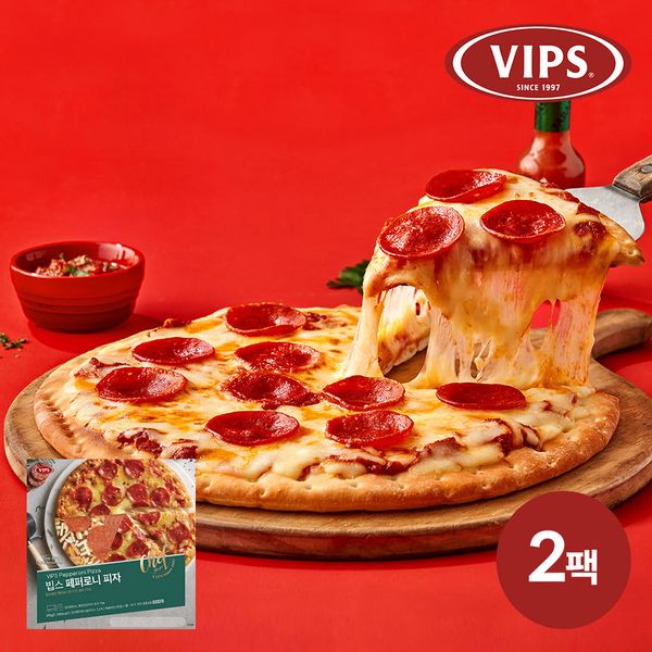 [빕스] 페퍼로니피자 390g 2팩
