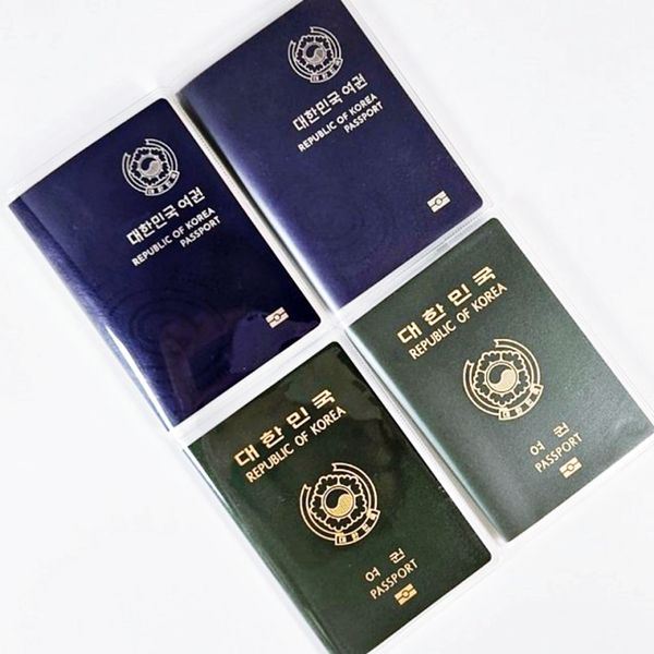 투명 반투명 신여권 구여권 여권 지갑 케이스 커버 