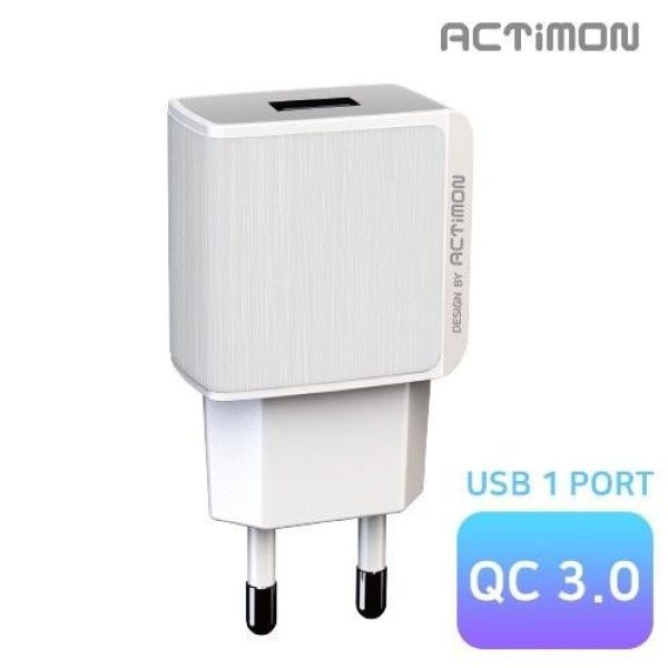 가정용 USB1구 고속 충전기 QC 3.0 케이블미포함