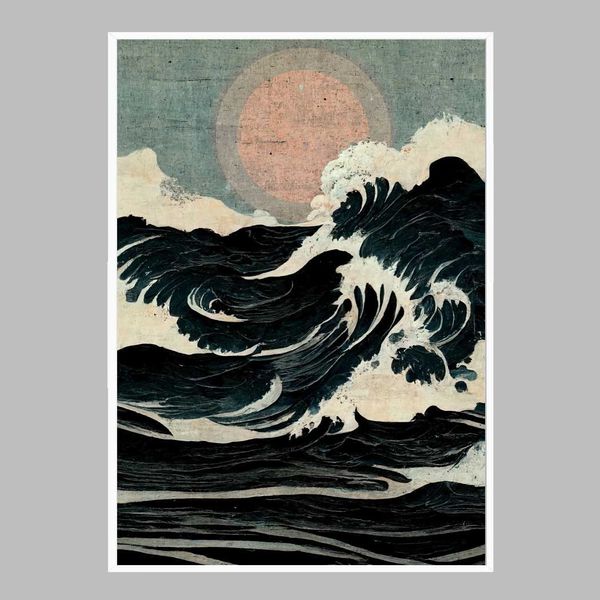 심플 인테리어액자 Wild Waves A2사이즈(WFFW06Q)