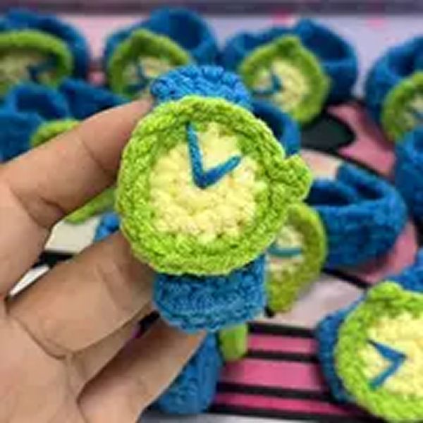 실뜨개 자수 손목 시계 팔찌 쓸데없는 친구 선물