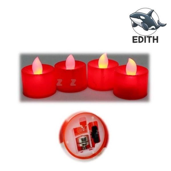 고급스런 LED 양초 4개 방 분위기 전환(WFH33WZ)
