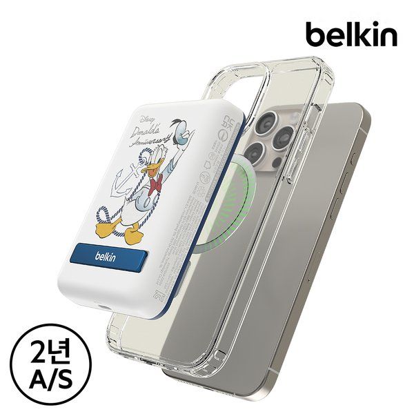 벨킨 도널드덕 5000mAh 맥세이프 보조배터리 BPD004NB