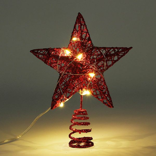 [도토로] 샤인스타 LED 트리 장식 레드 12cm