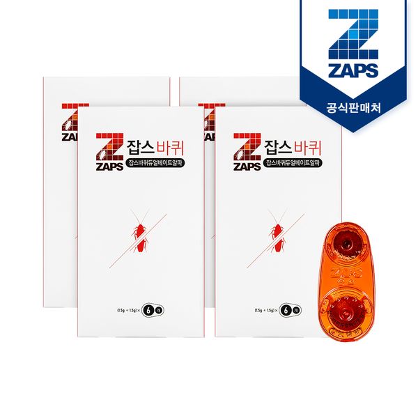 [잡스]바퀴벌레살충듀얼베이트알파(1.5+1.5g) 6입 4개
