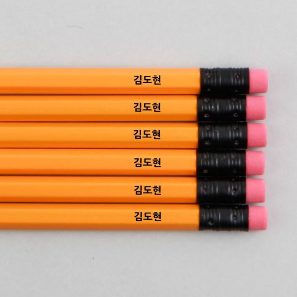 [주문제작]네임연필2B 6자루스테들러