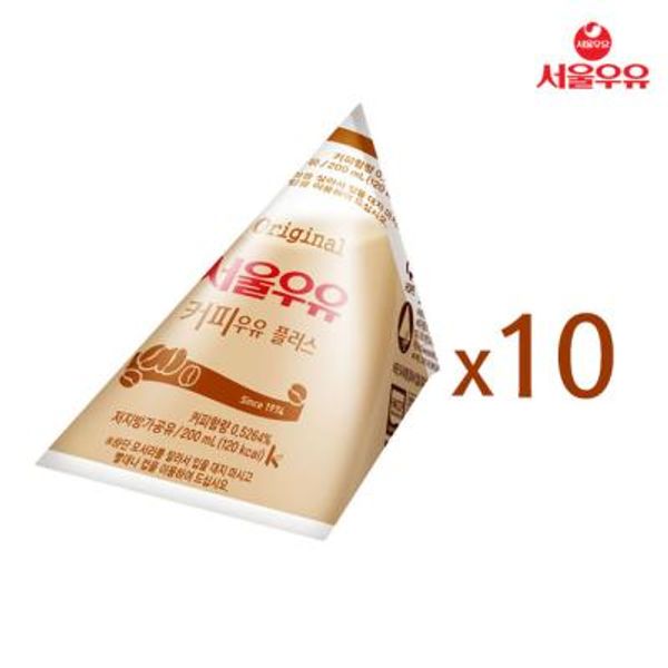 [서울우유] 삼각커피우유 200ml x 10