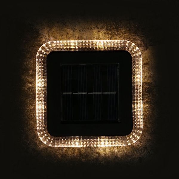 [솔라가든] LED 태양광 바닥등 2p세트(웜색) (사각)