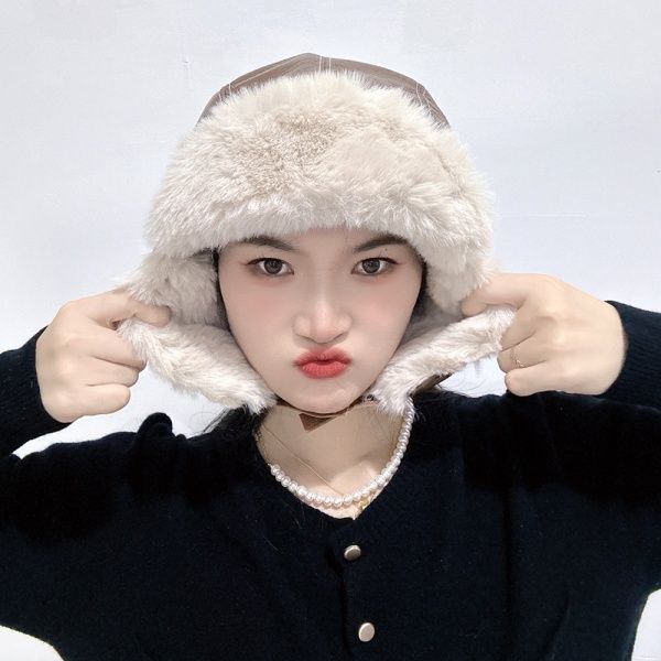 터프 레더 귀달이 군밤모자(브라운)