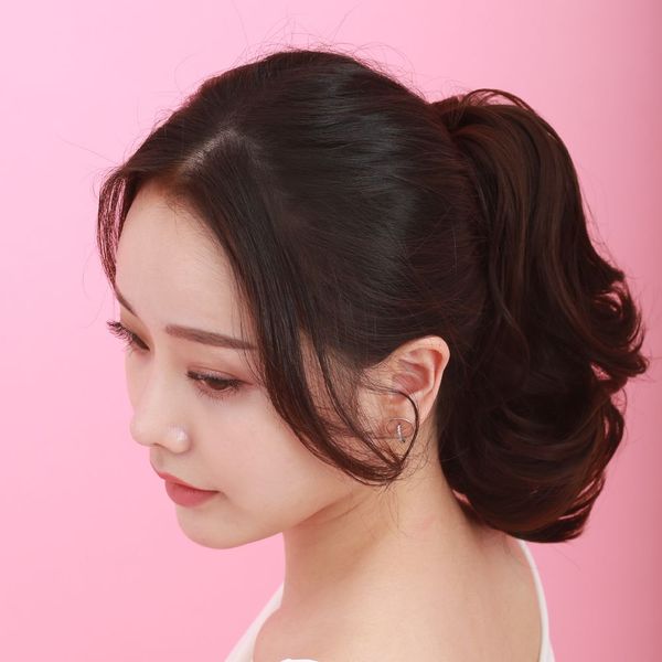 포니테일 숏세팅 웨이브 집게핀 가발(W8DAF61)