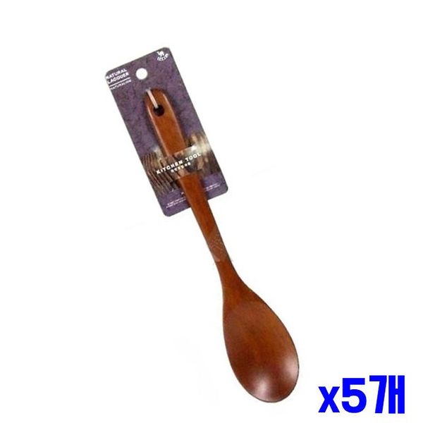 볶음스푼 나무 대형 옻칠 x5개(WFGU2KA)