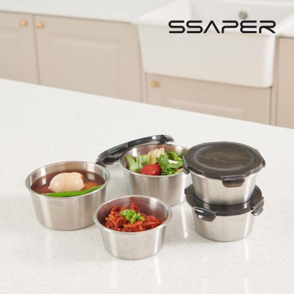 셰퍼 모노락 스텐 밀폐용기 5종세트(350ml*3+550ml*2)