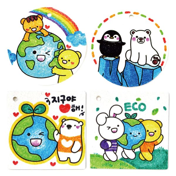 지구사랑 수세미 (6종택1)