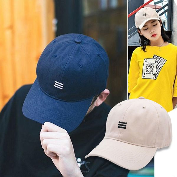 세줄자수 볼캡 모자 남녀공용 야구모자 러닝 마라톤