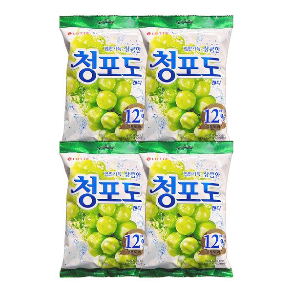 롯데 청포도캔디 323g 4개
