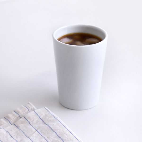 늘 설화 국산 물레 백자 도자기 브이컵 500ml 1p