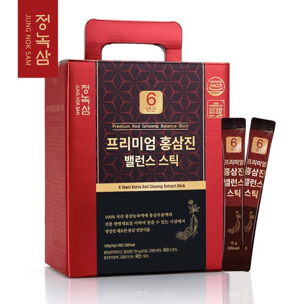 [정녹삼] 프리미엄 홍삼진 밸런스 스틱 15ml X 100포
