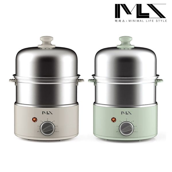 미라스 스텐2단 계란찜기 멀티쿠커 전기찜기 MS-600SA