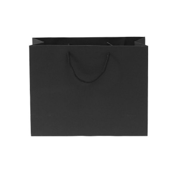 무지 가로형 쇼핑백(블랙)(30x25cm)/종이쇼핑백