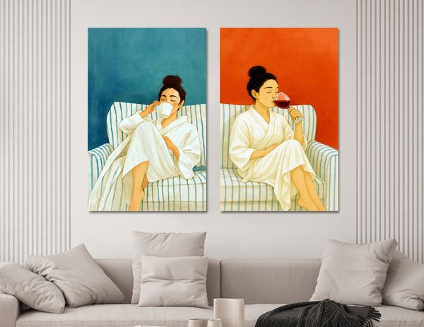 카페 인테리어 그림 거실 액자 팝아트 일러스트