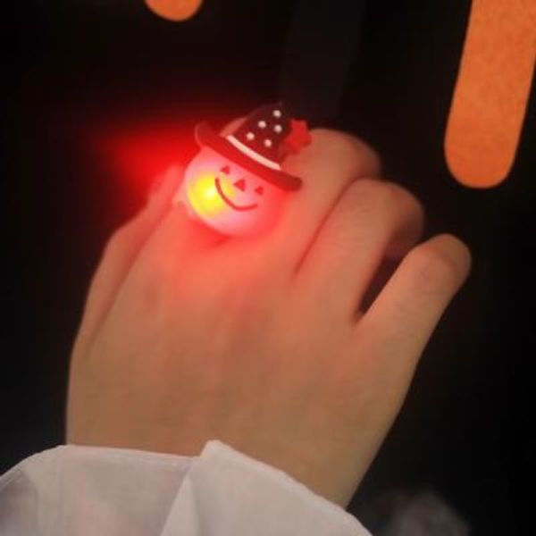 LED 호박모자 반지