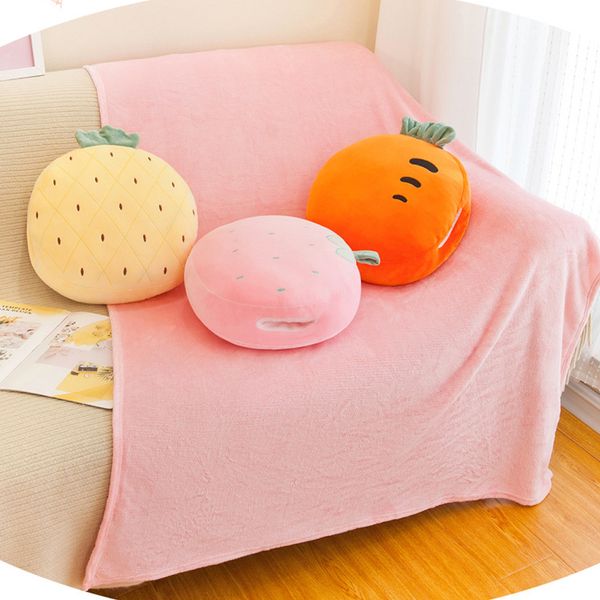 마니또선물 미니 과일모양 쿠션담요 학교담요 담요