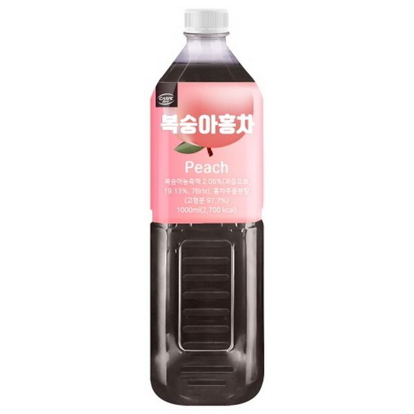 대호 까르페 액상 복숭아홍차 아이스티 1L/음료 녹차