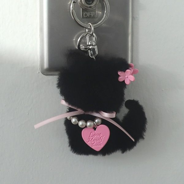 Black Cat Keyring 고양이 인형 키링(2컬러)