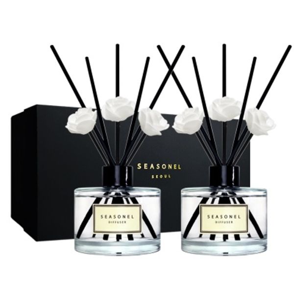 시즈넬 블랙라벨 선물세트 디퓨저 200ml x2 미니로즈